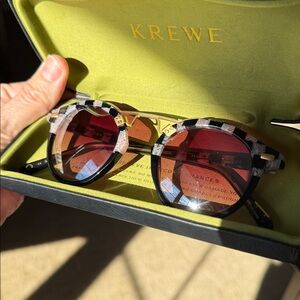 KREWE Tortoise Shell St Louis Sunglasses